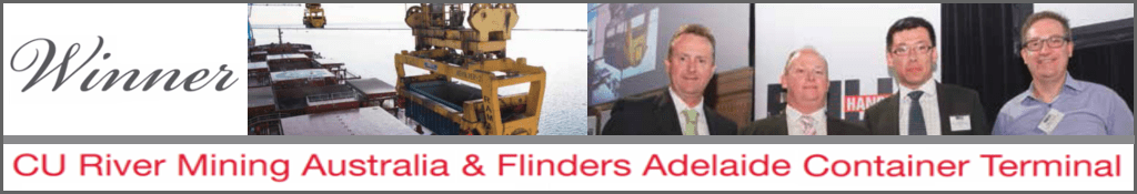 RAM Spreaders rotating spreader receives award for bulk handling at Flinders Adelaide Container Terminal