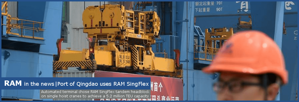 SingFlex - tandem headblock operating in the port of Qingdao