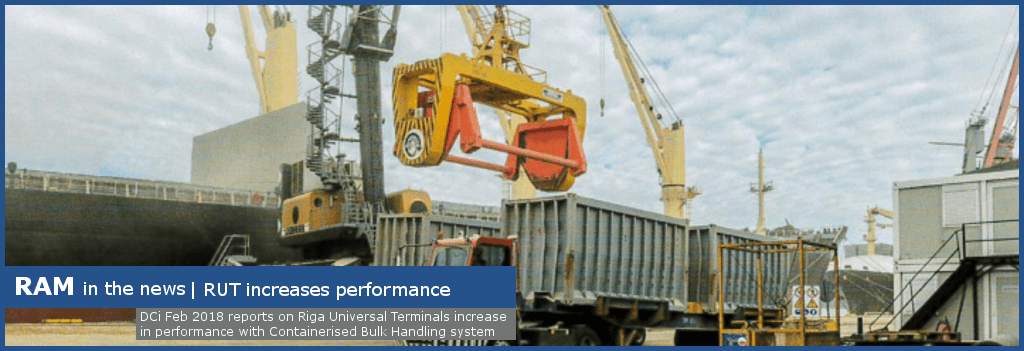 Riga bulk terminal increases performance with rotating spreader