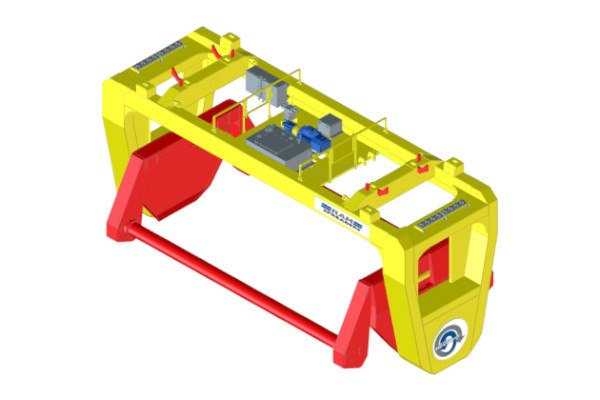 rotating spreader for sts